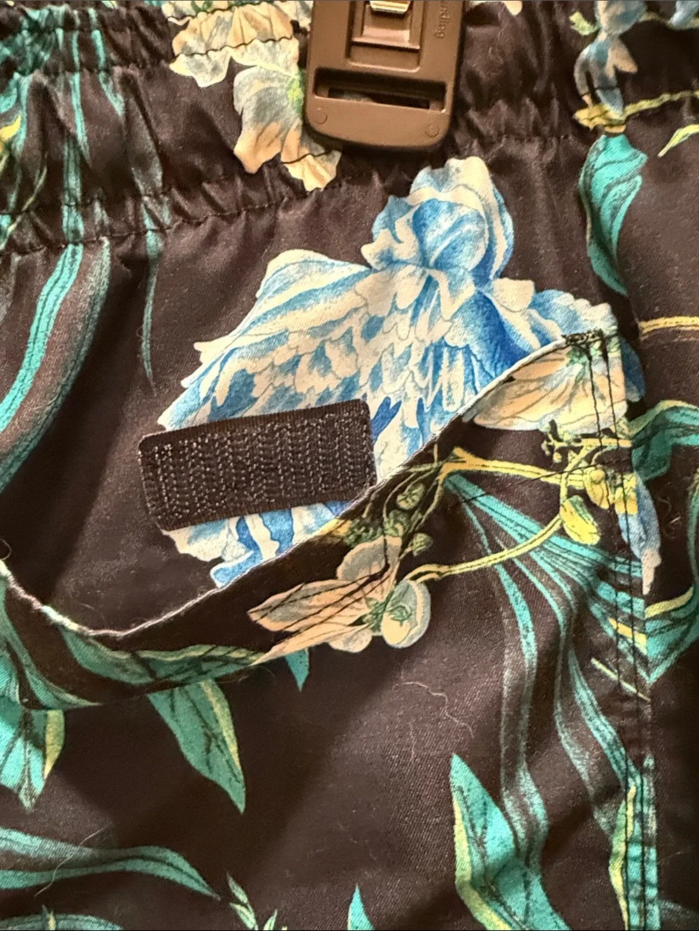 Old Navy Navy Blue Floral Men's Swim Trunks